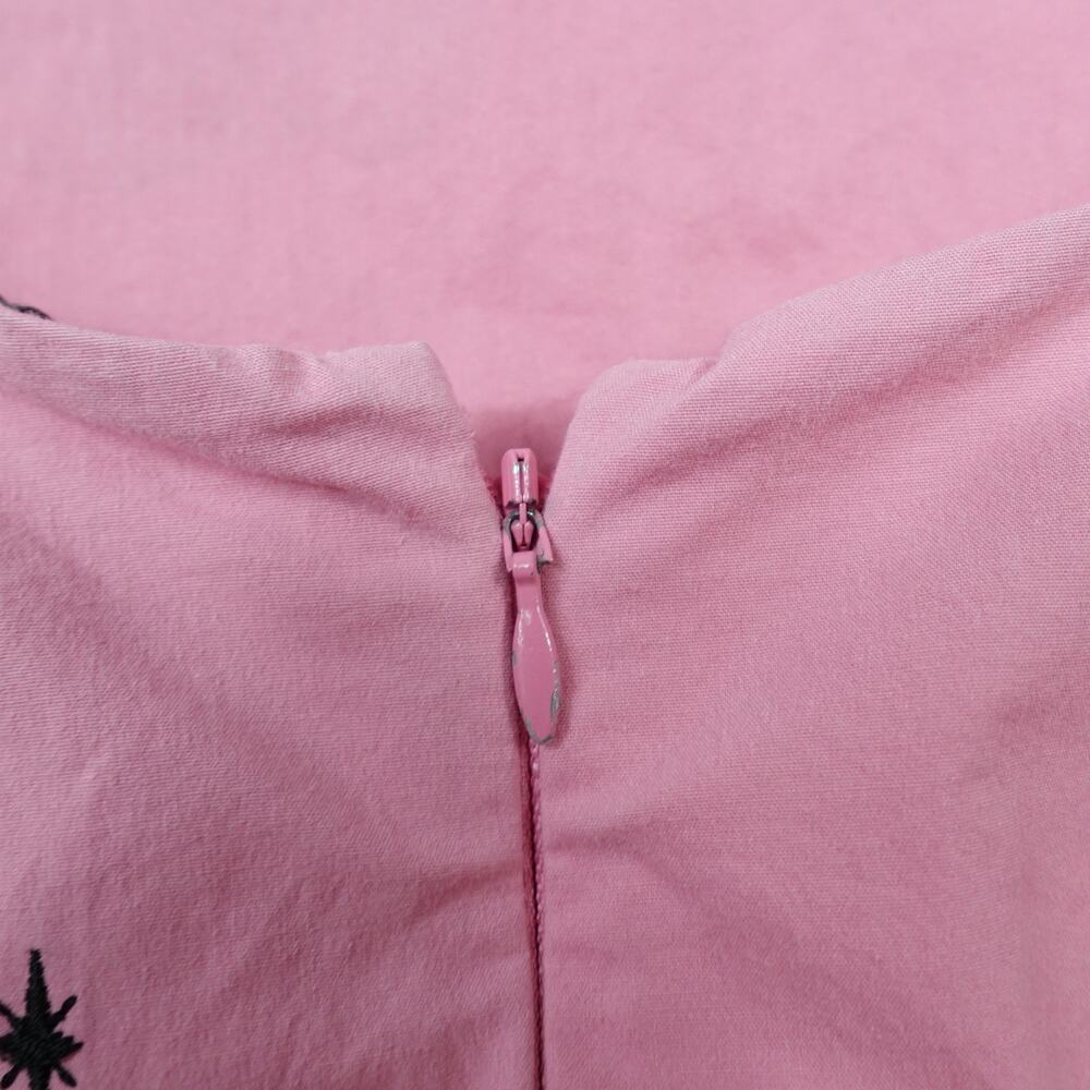 Maeve by Anthropologie Pink Swan Embroidered Bow Mini Shift Dress - Picture 11 of 16